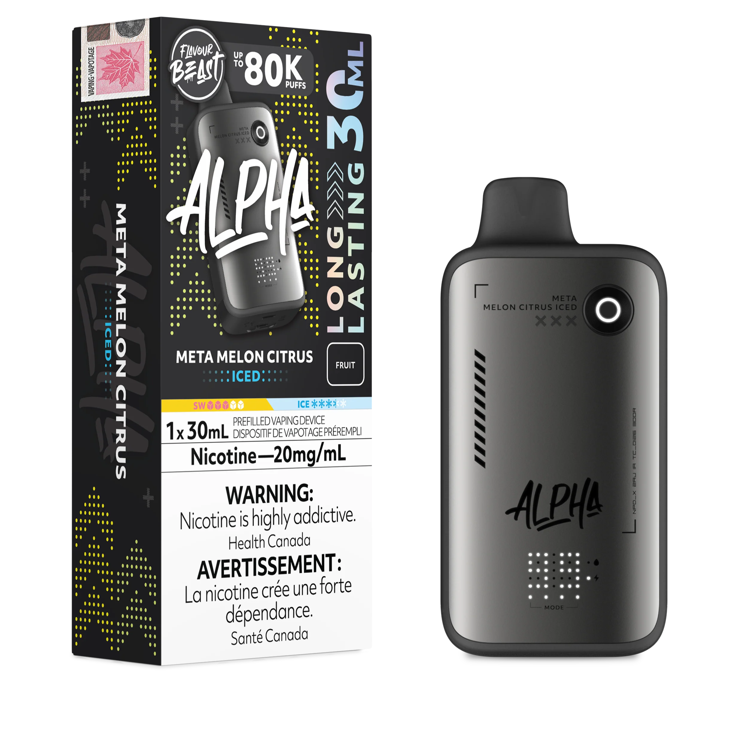 Flavour Beast Alpha - Meta Melon Citrus Iced