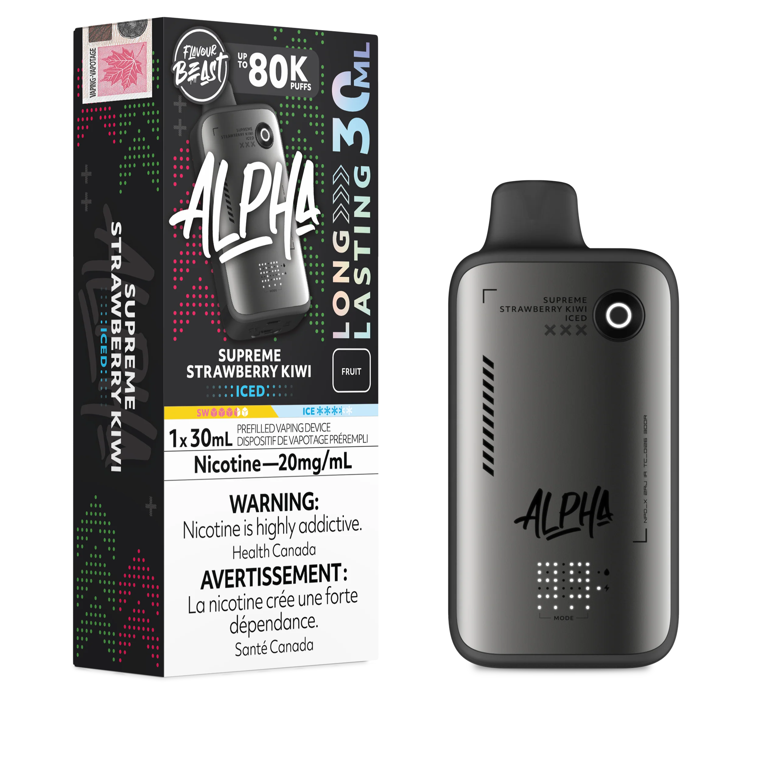 Flavour Beast Alpha - Supreme Strawberry Kiwi Iced