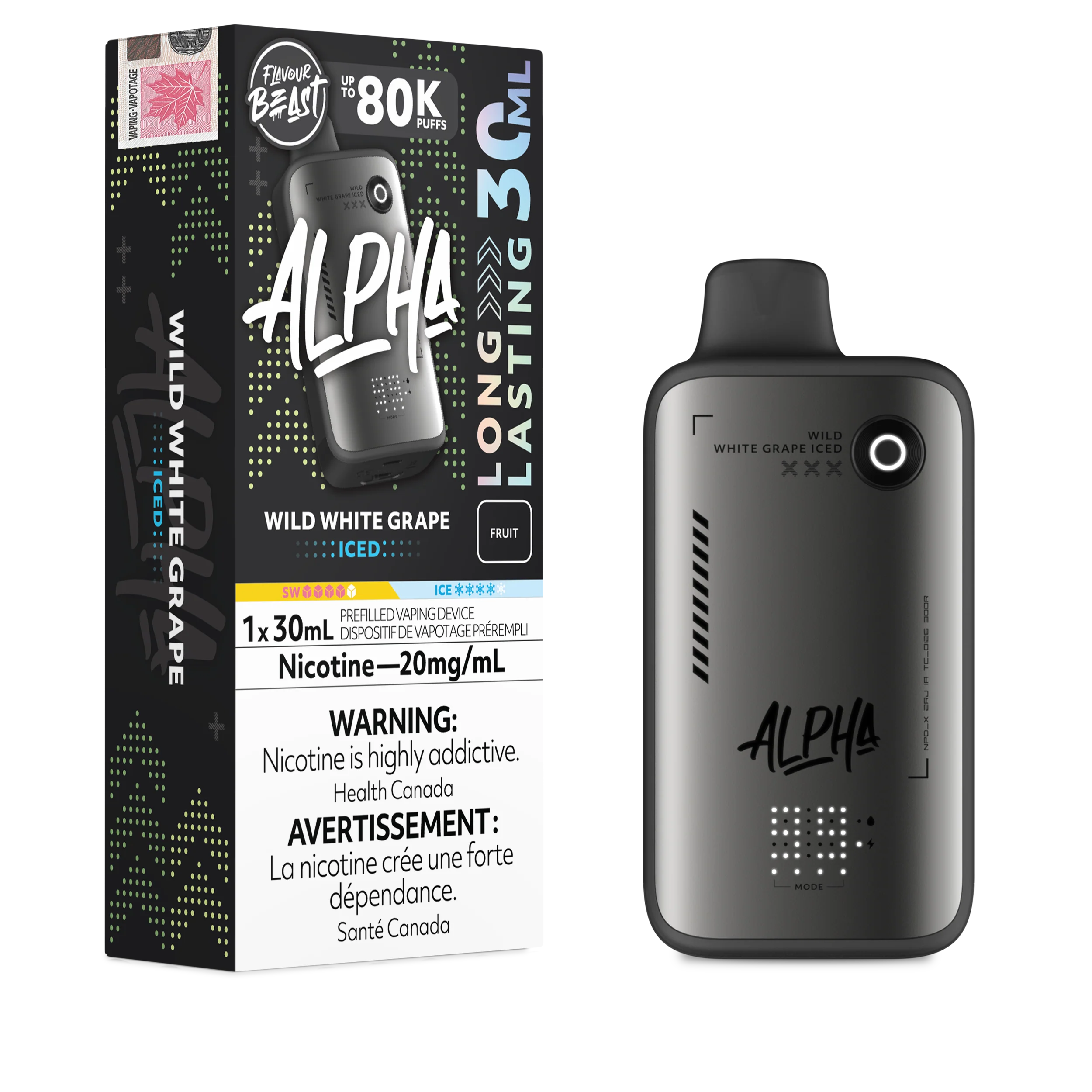 Flavour Beast Alpha - Wild White Grape Iced