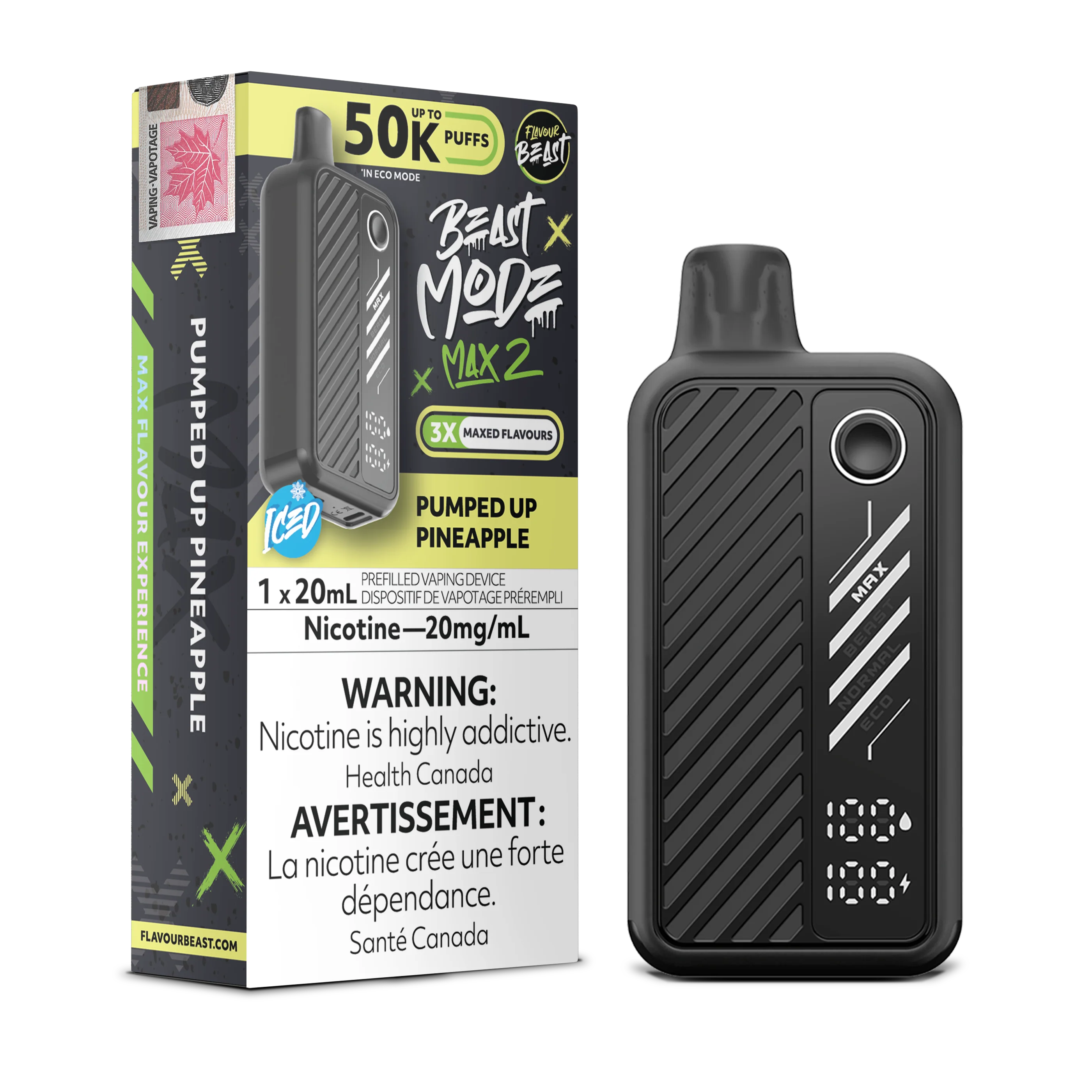 Flavour Beast Beast Mode Max 2 - Pumped Up Pineapple