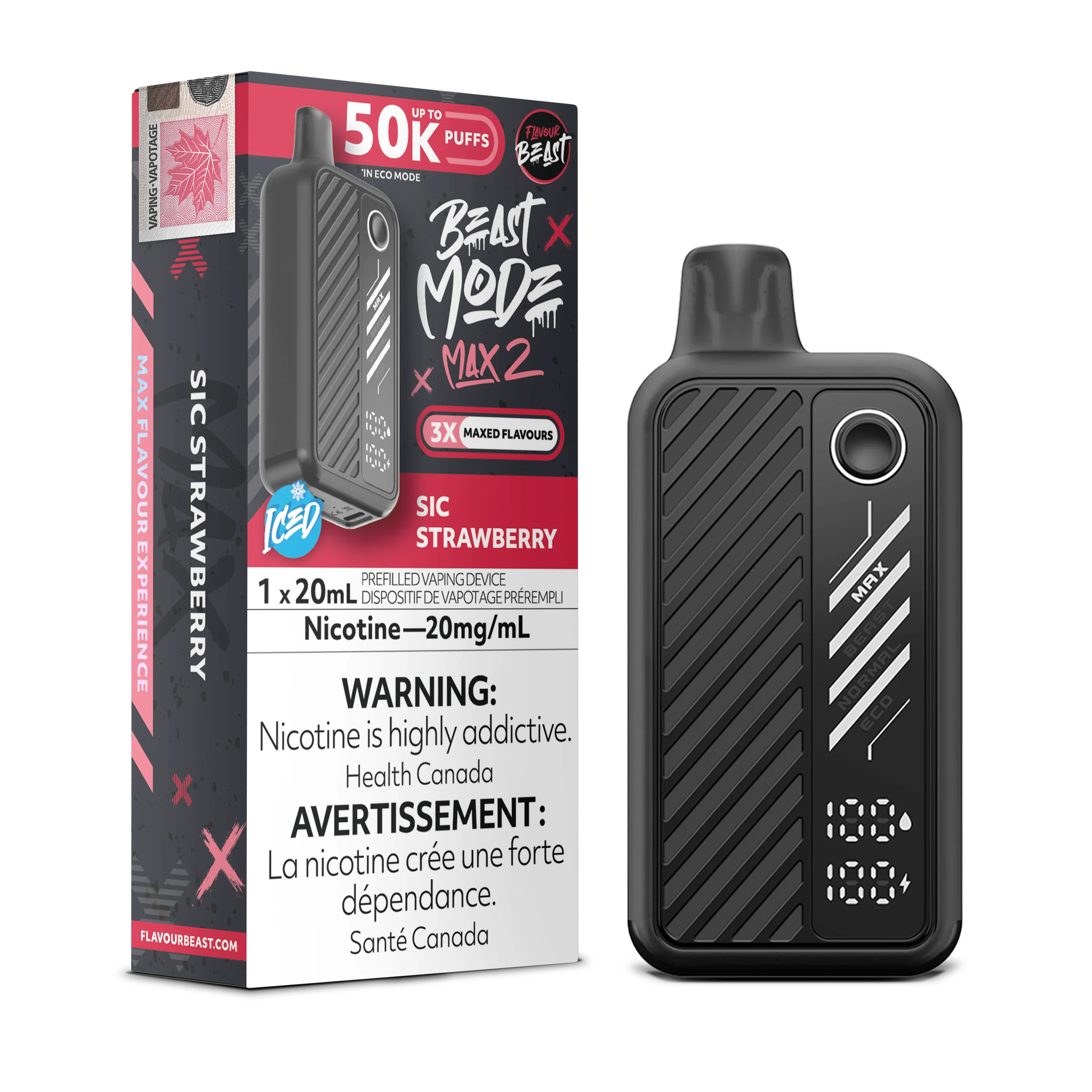 Flavour Beast Beast Mode Max 2 - Sic Strawberry