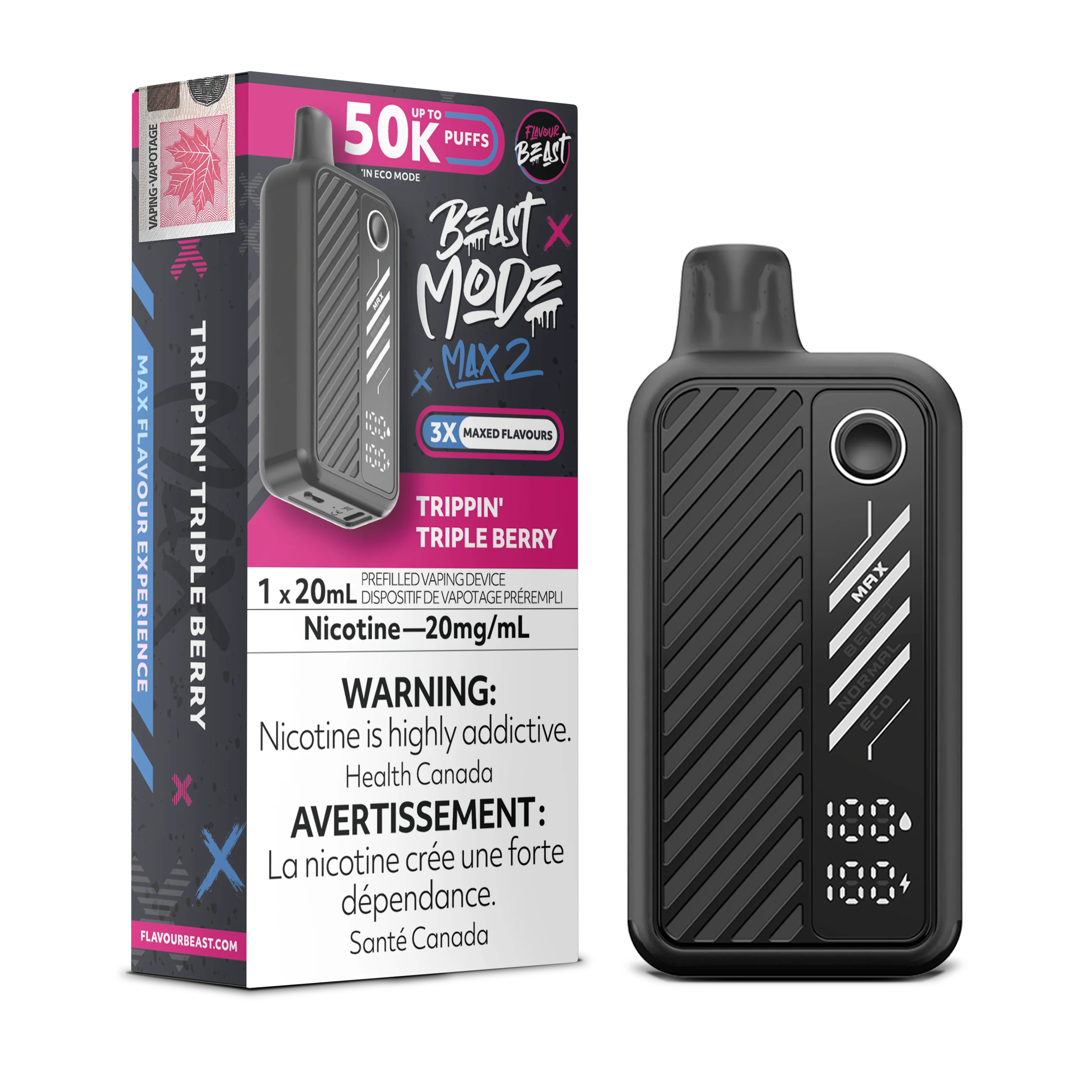 Flavour Beast Beast Mode Max 2 - Trippin' Triple Berry