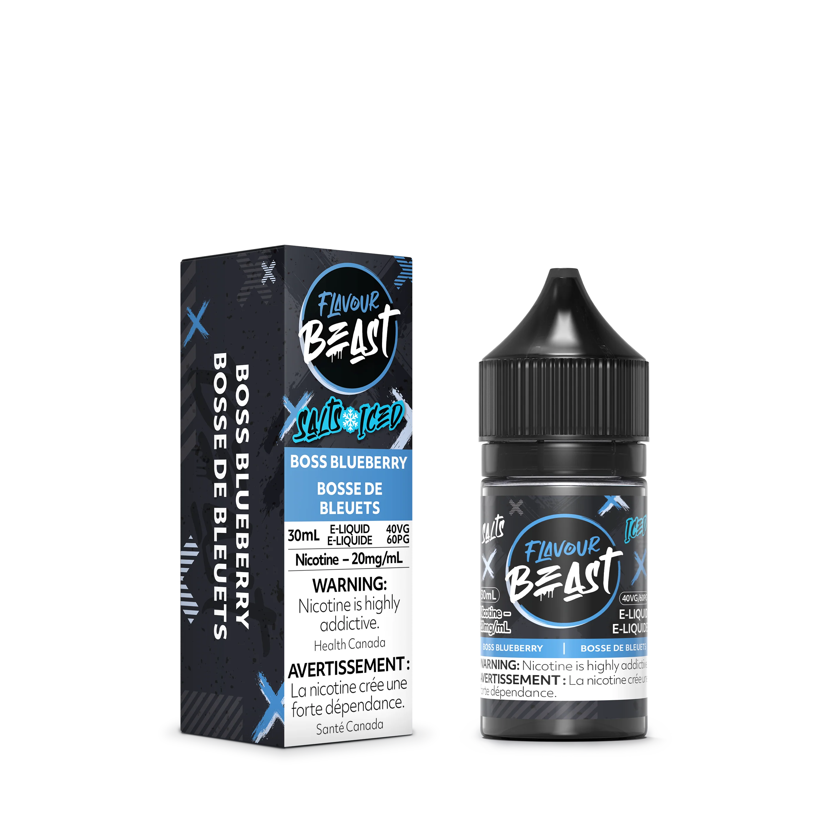 Flavour Beast E-Liquid - Boss Blueberry Iced