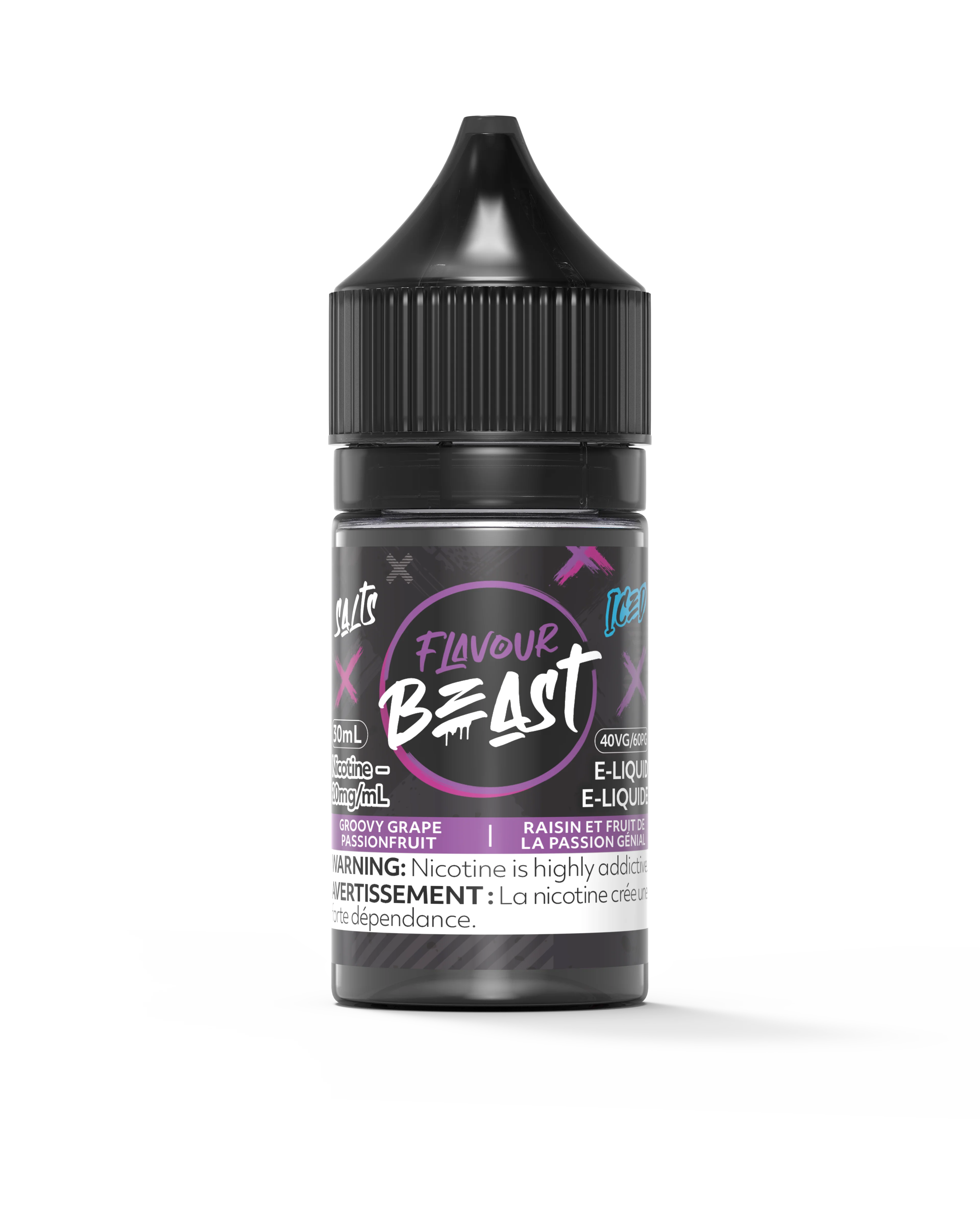 Flavour Beast E-Liquid - Groovy Grape Passionfruit Iced