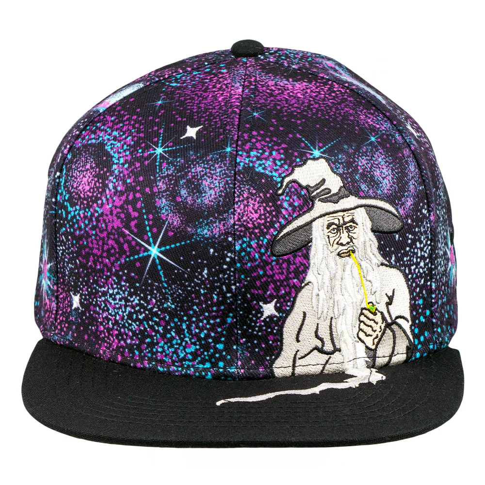 Grassroots - Toking Wizard Galaxy Snapback Hat - Image 6
