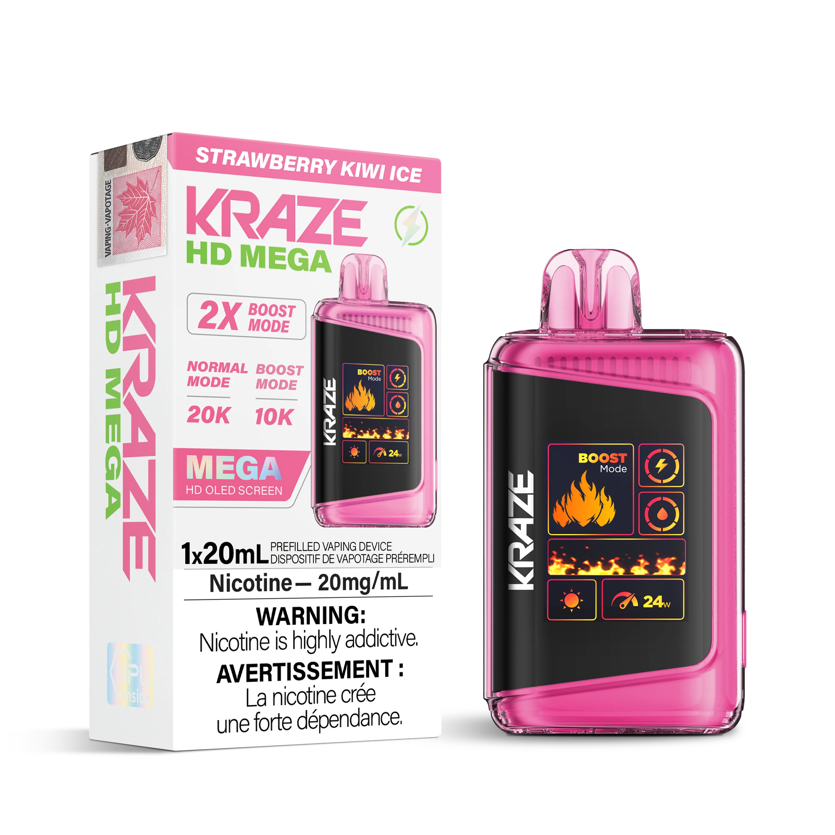 Kraze HD Mega - Strawberry Kiwi Ice