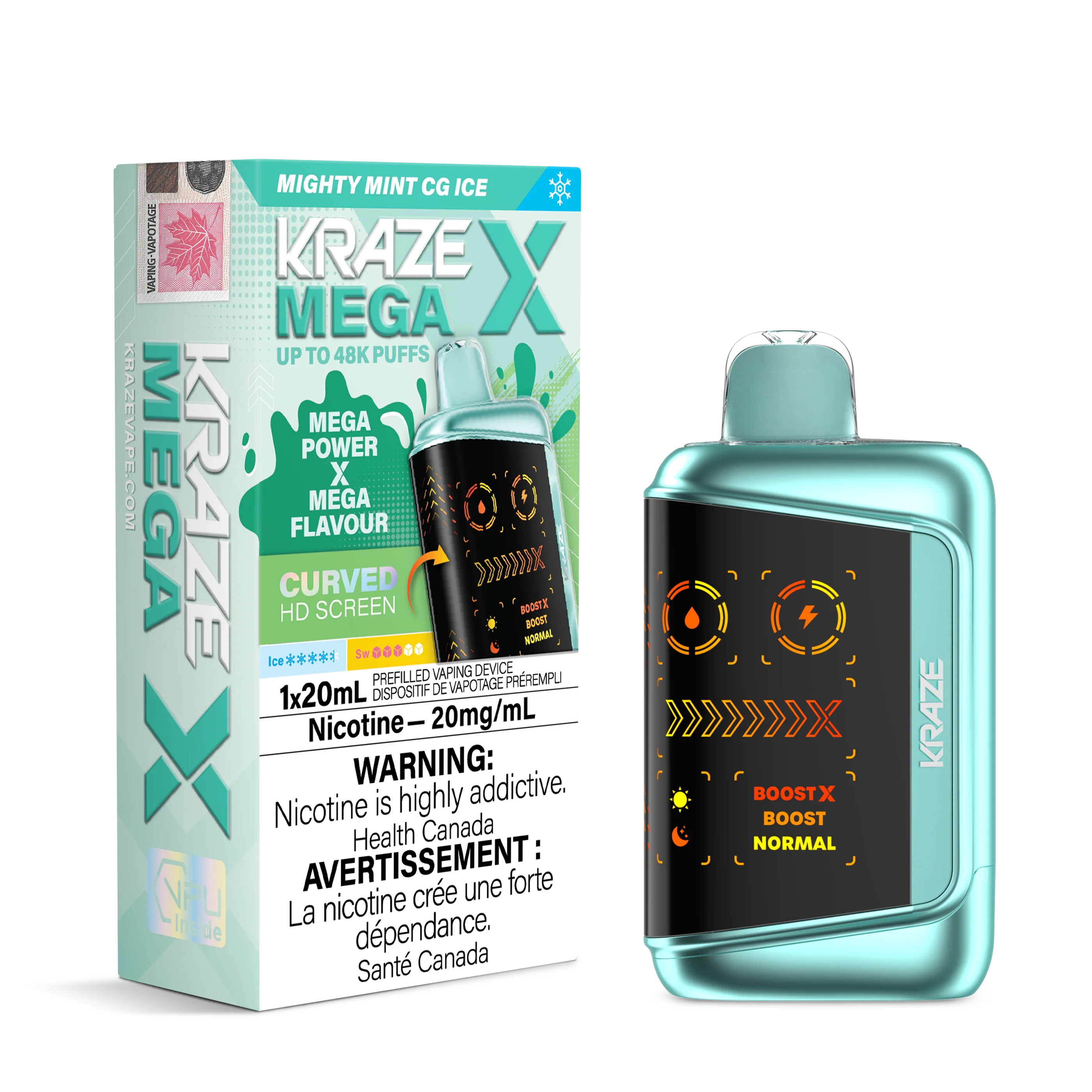 Kraze Mega X - Mighty Mint CG Ice