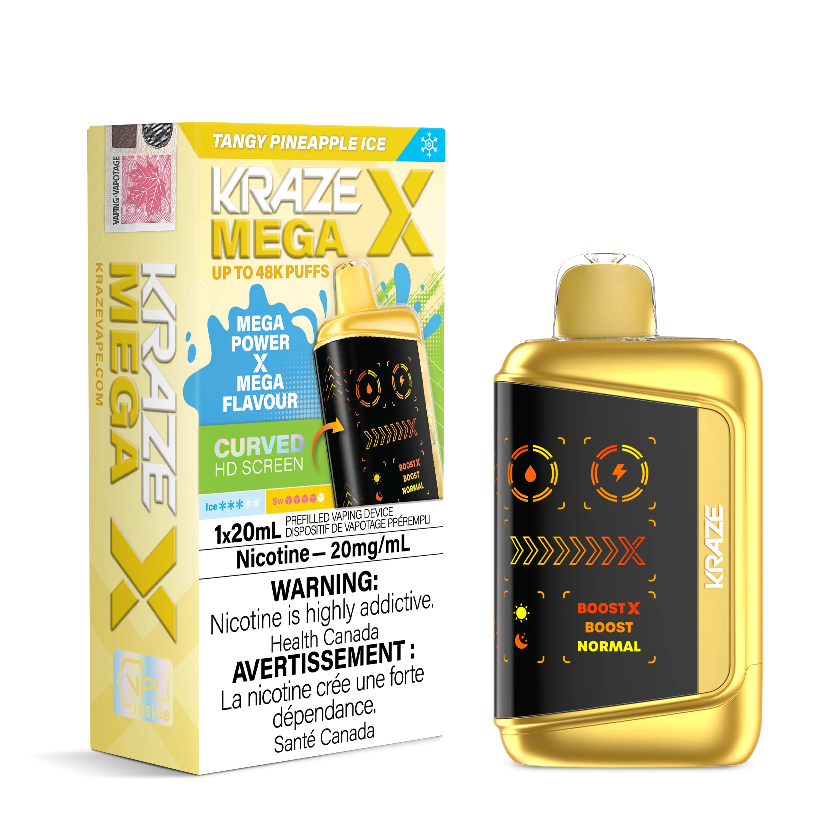 Kraze Mega X - Tangy Pineapple Ice