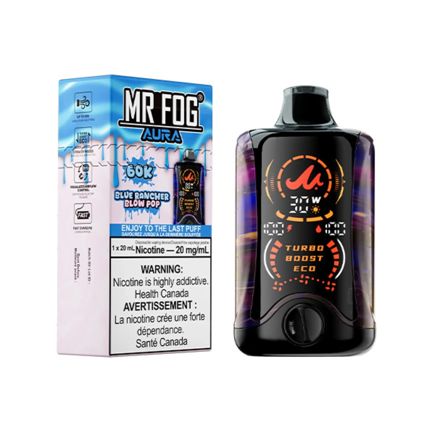 Mr Fog AURA - Blue Rancher Blow Pop