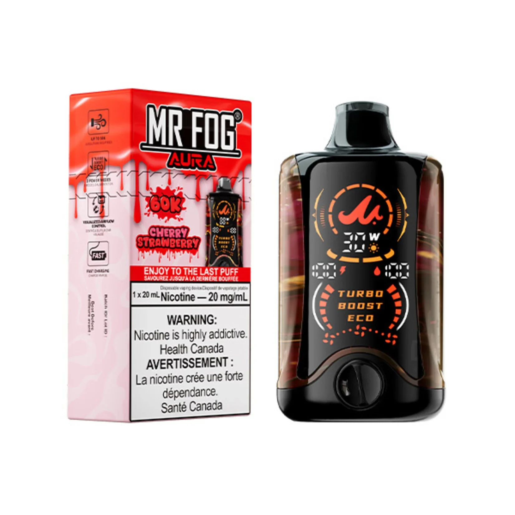 Mr Fog AURA - Cherry Strawberry