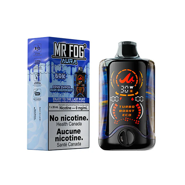 Mr Fog AURA - Sour Shock Blue Raspberry - Image 2