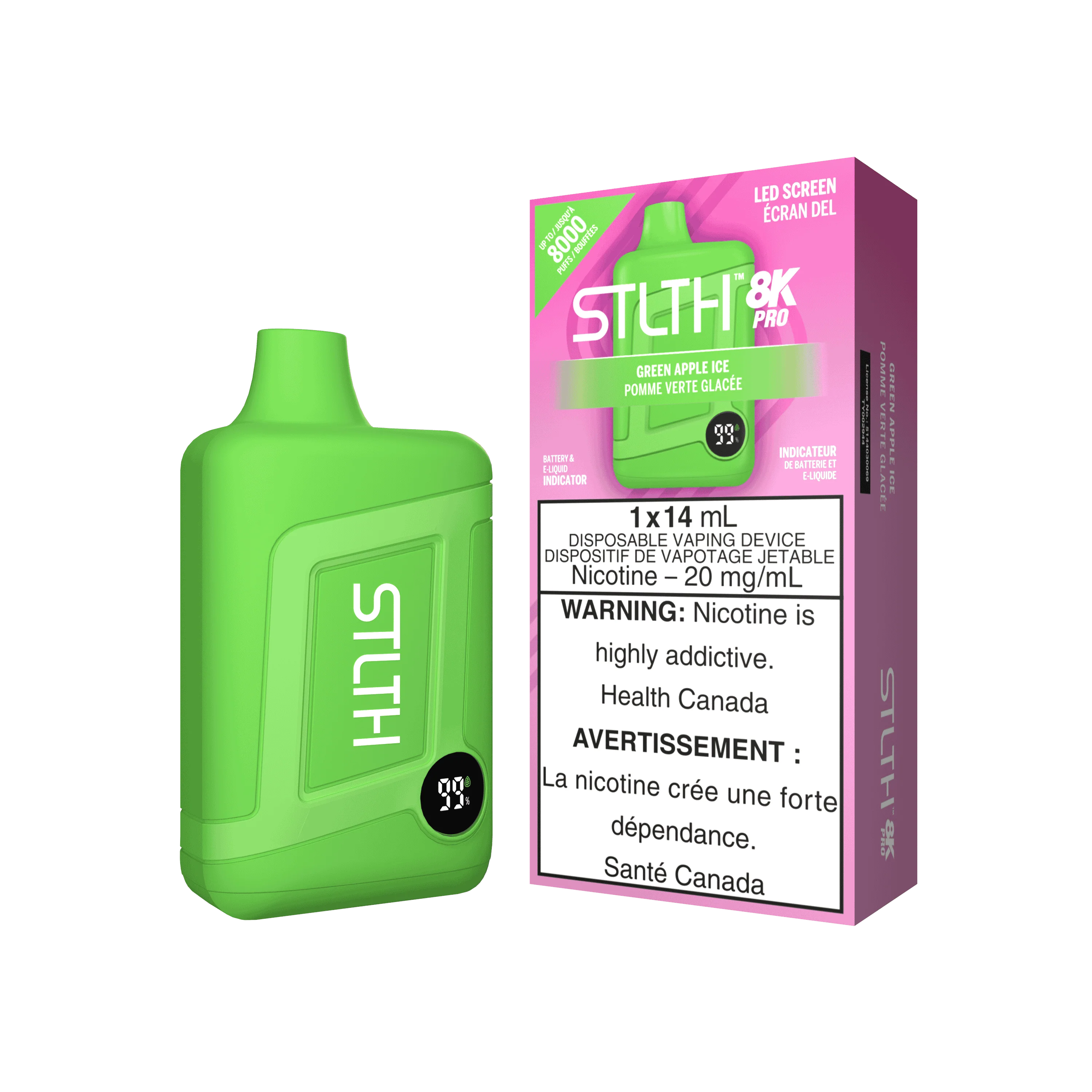 STLTH 8K PRO - Green Apple Ice