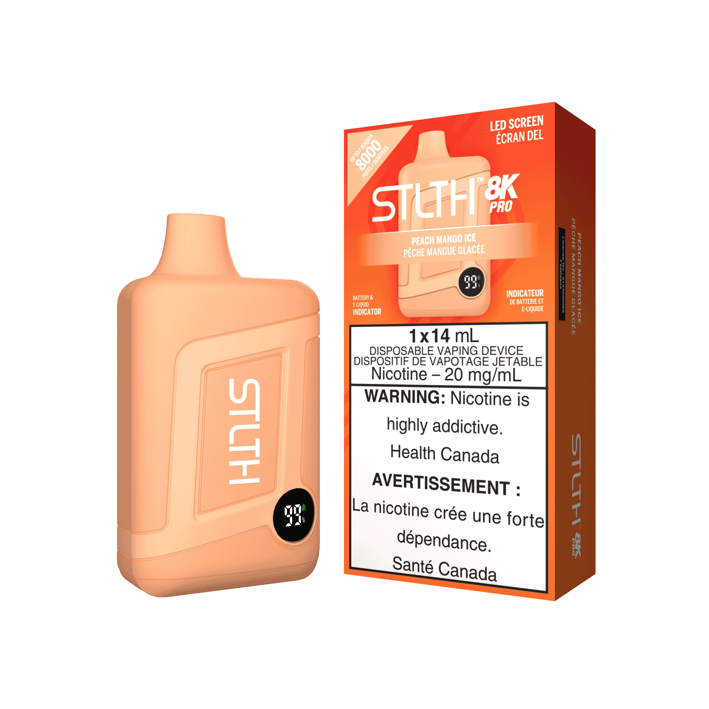 STLTH 8K PRO - Peach Mango Ice