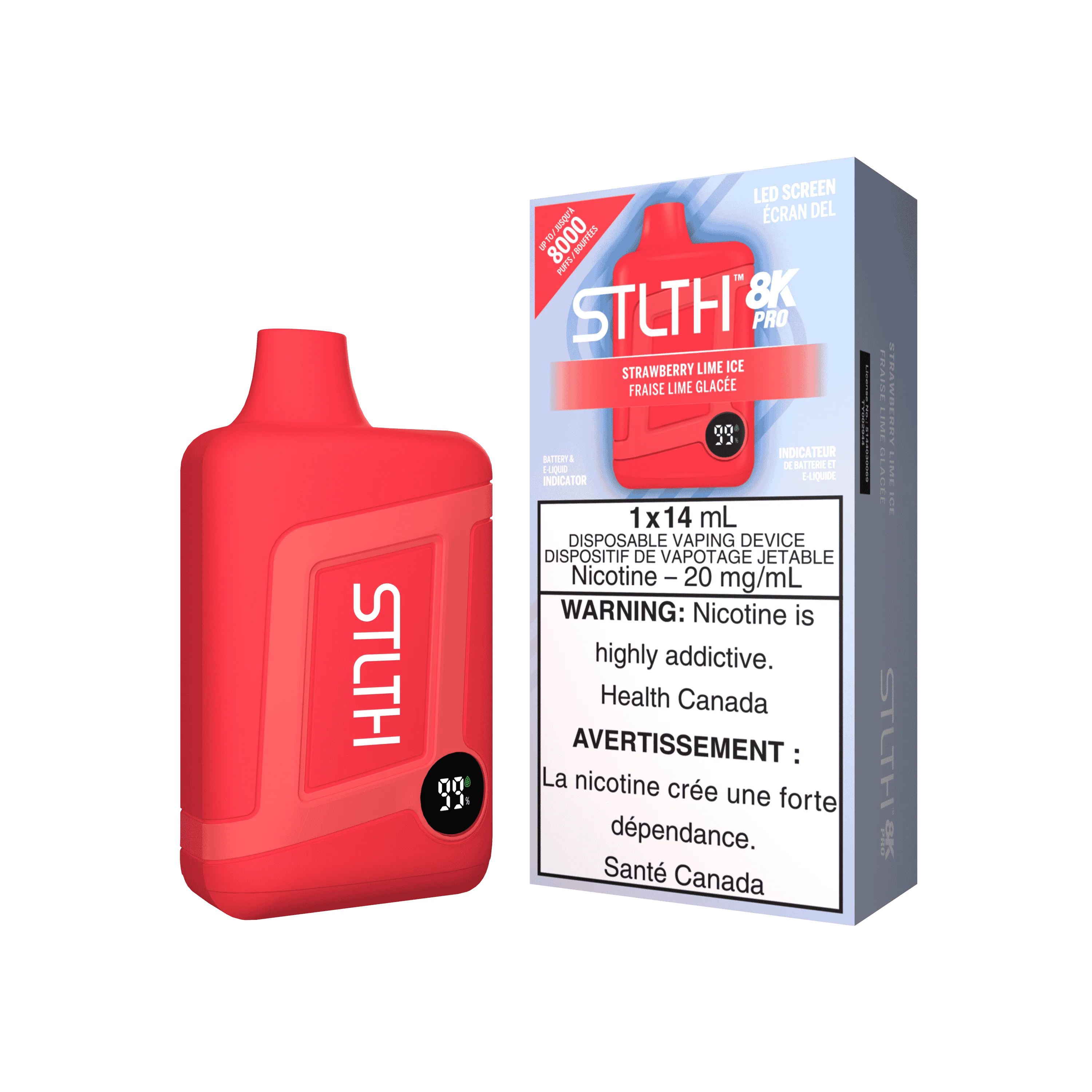 STLTH 8K PRO - Strawberry Lime Ice